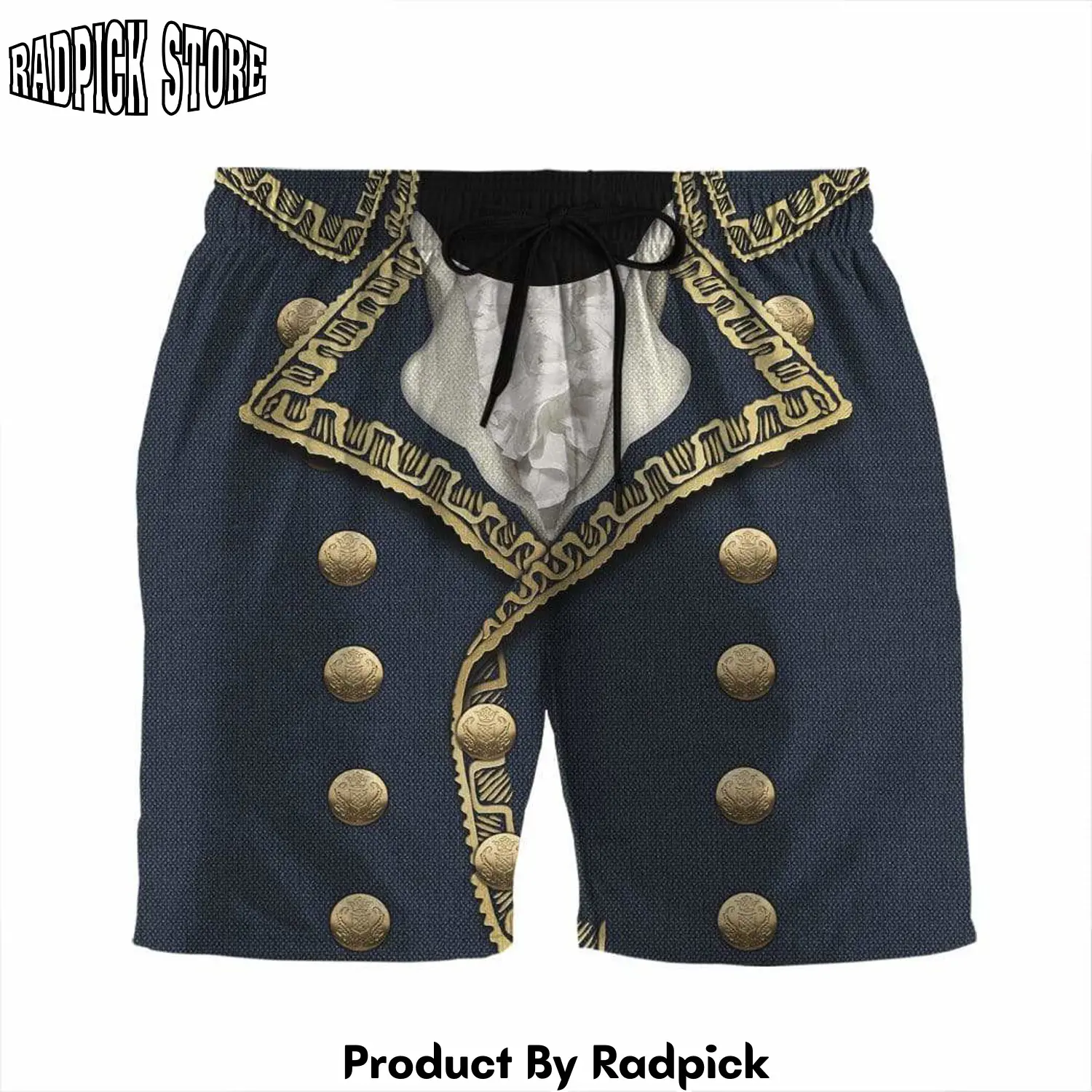 Radpick 3d marquis de lafayette custom beach shorts swim trunks rp631367